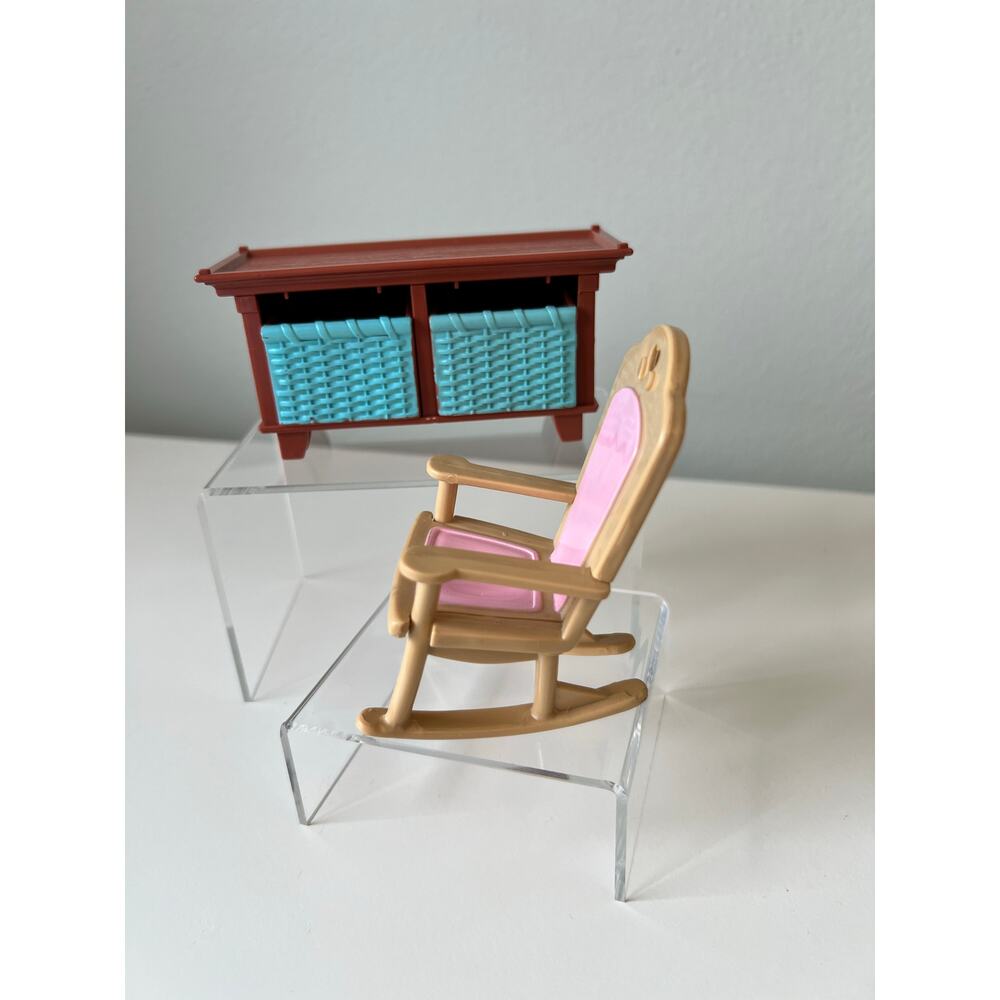 Fisher-Price Loving Family Dollhouse Rocker and Toy chest or Storage Unit
